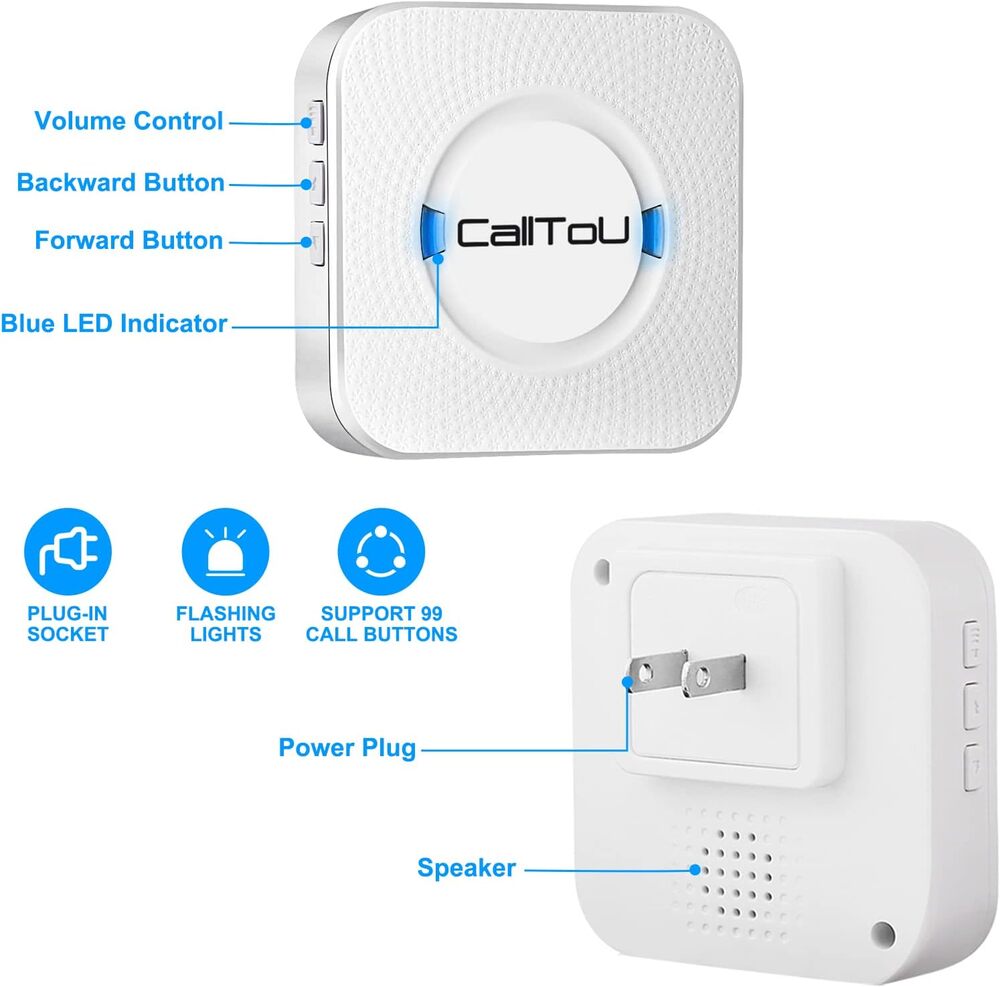 CallToU Wireless Caregiver Pager Smart Call System